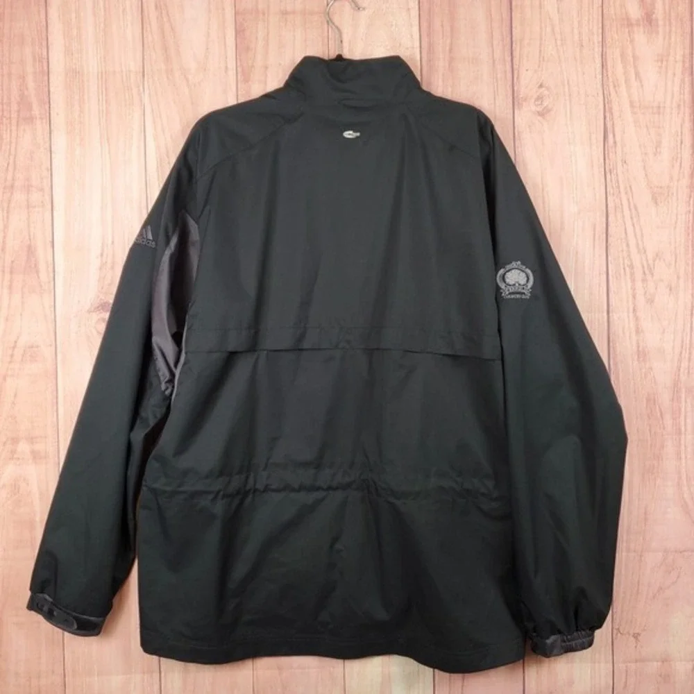 adidas Golf Quarter‎ Zip Pullover Jacket Mens Sz XL Loose Black Embroidered